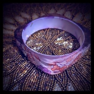 square Retro Style plastic bangle bracelet